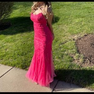 Prom dress size 2 worn once . Freshly dry cleaned